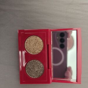 Bobbi Brown Gilded Gleam Eyeshadow DUO  color Suede Sugar and Steel Quartz 0.9oz